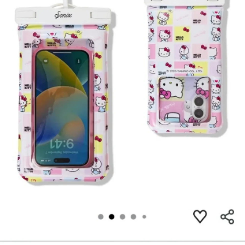 Sonix Hello Kitty Waterproof Phone Pouch - Pink and White